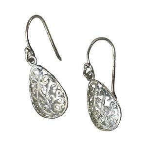 Elegant Silver Filigree Earrings 925 IBB